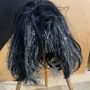Black and Silver wig